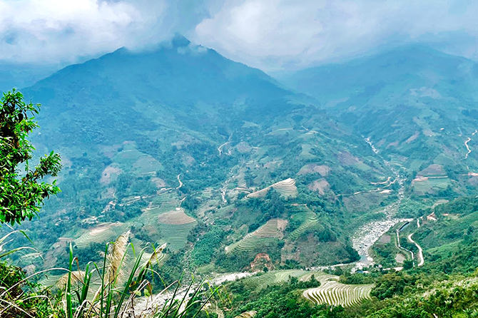 Landscape of the project site, Phin Ngan commune, view from Sai Duan village